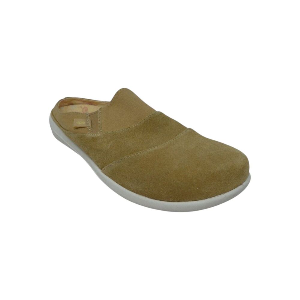 Revitalign Siesta Nuevo Brown Suede Mules Clogs Sneakers Womens 9.5